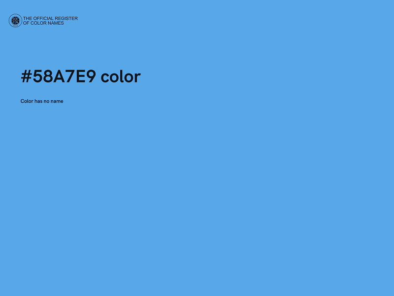 #58A7E9 color image