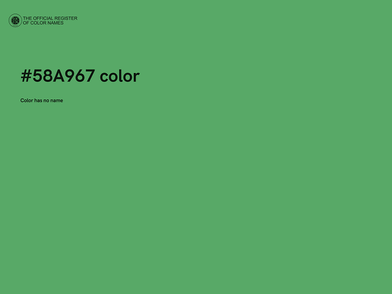 #58A967 color image