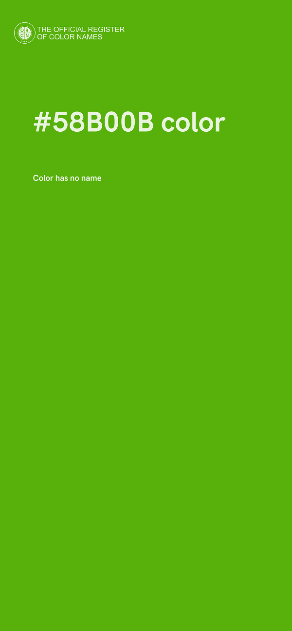 #58B00B color image
