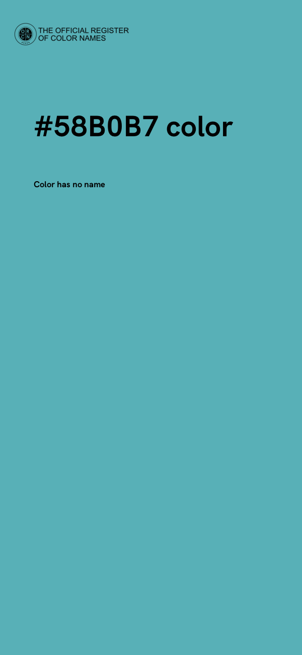 #58B0B7 color image