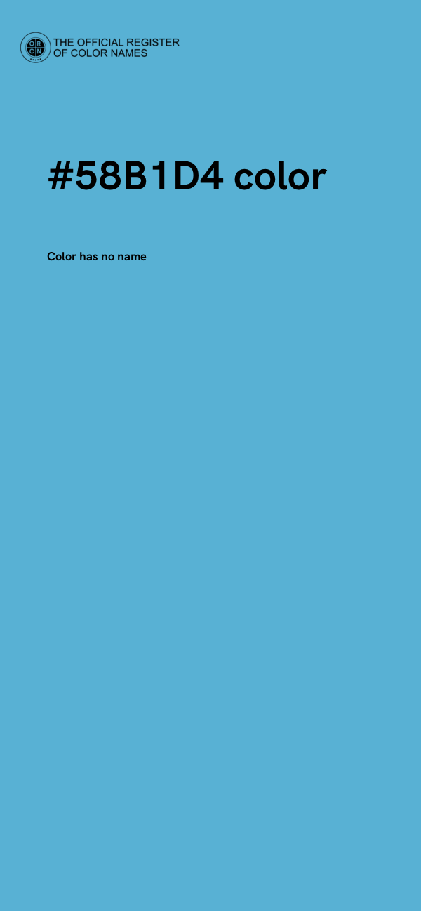 #58B1D4 color image