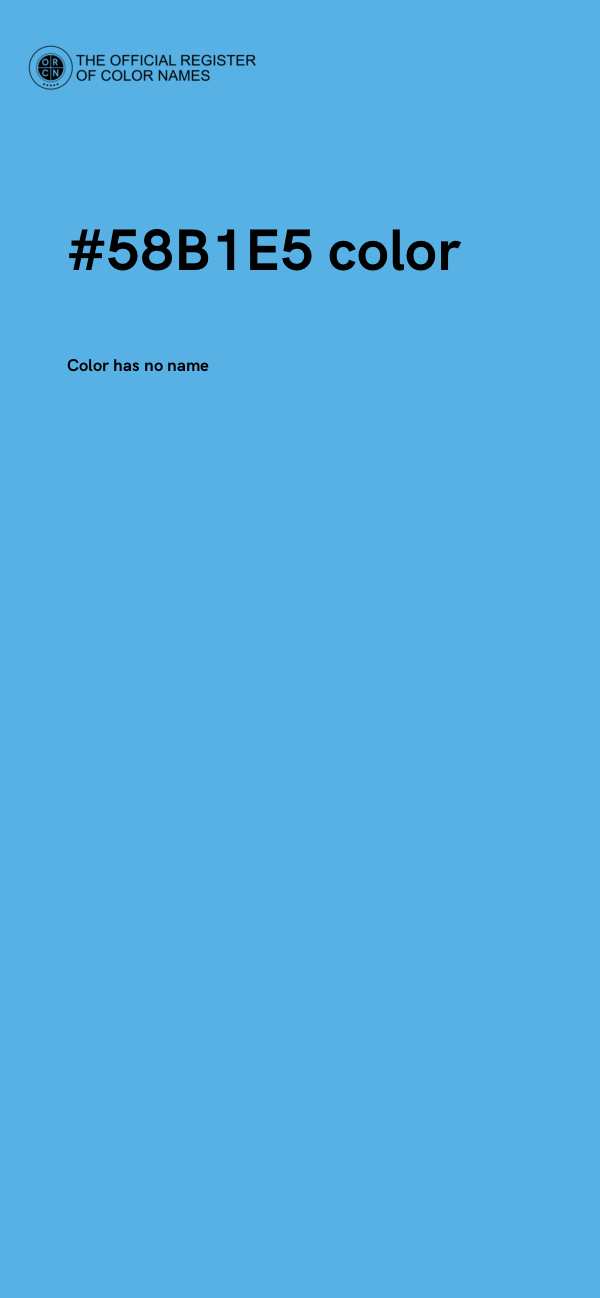 #58B1E5 color image