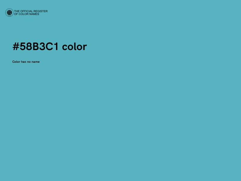 #58B3C1 color image