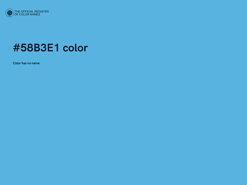 #58B3E1 color image