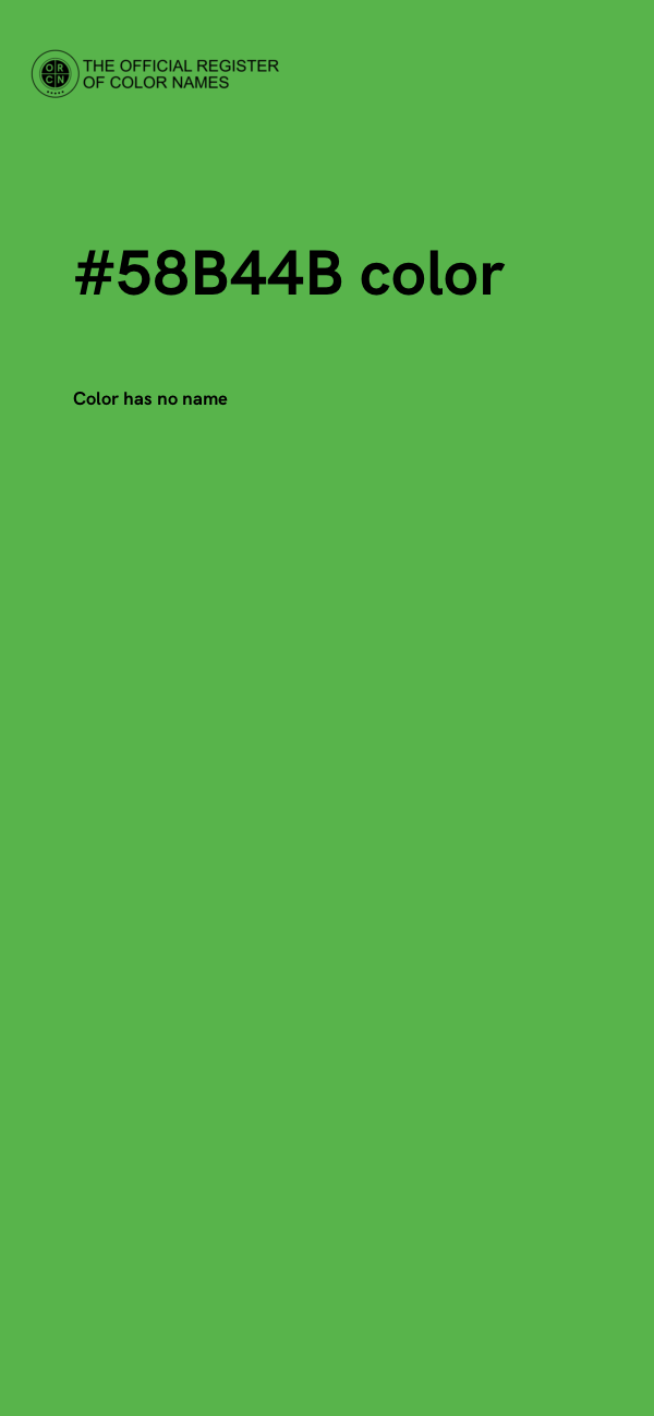 #58B44B color image