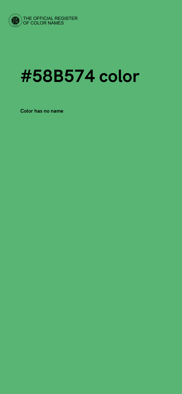 #58B574 color image