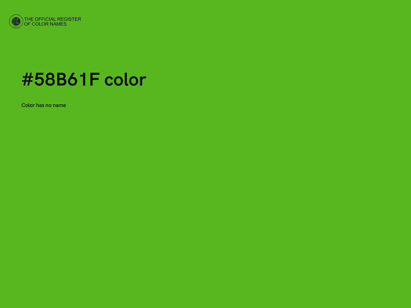 #58B61F color image