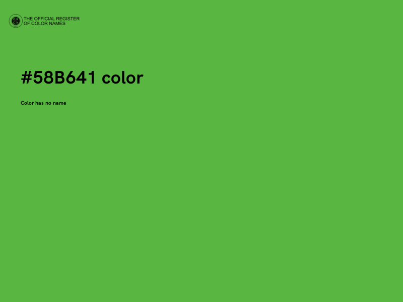 #58B641 color image