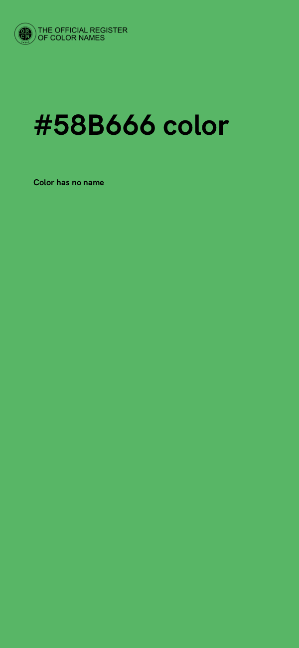 #58B666 color image