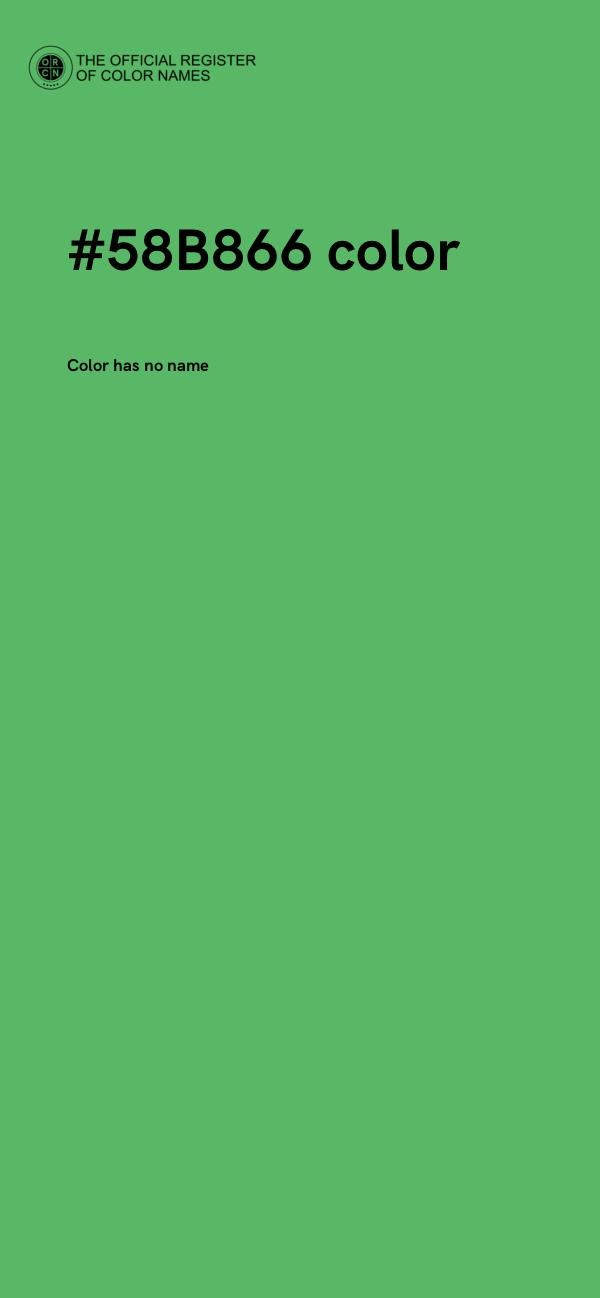 #58B866 color image