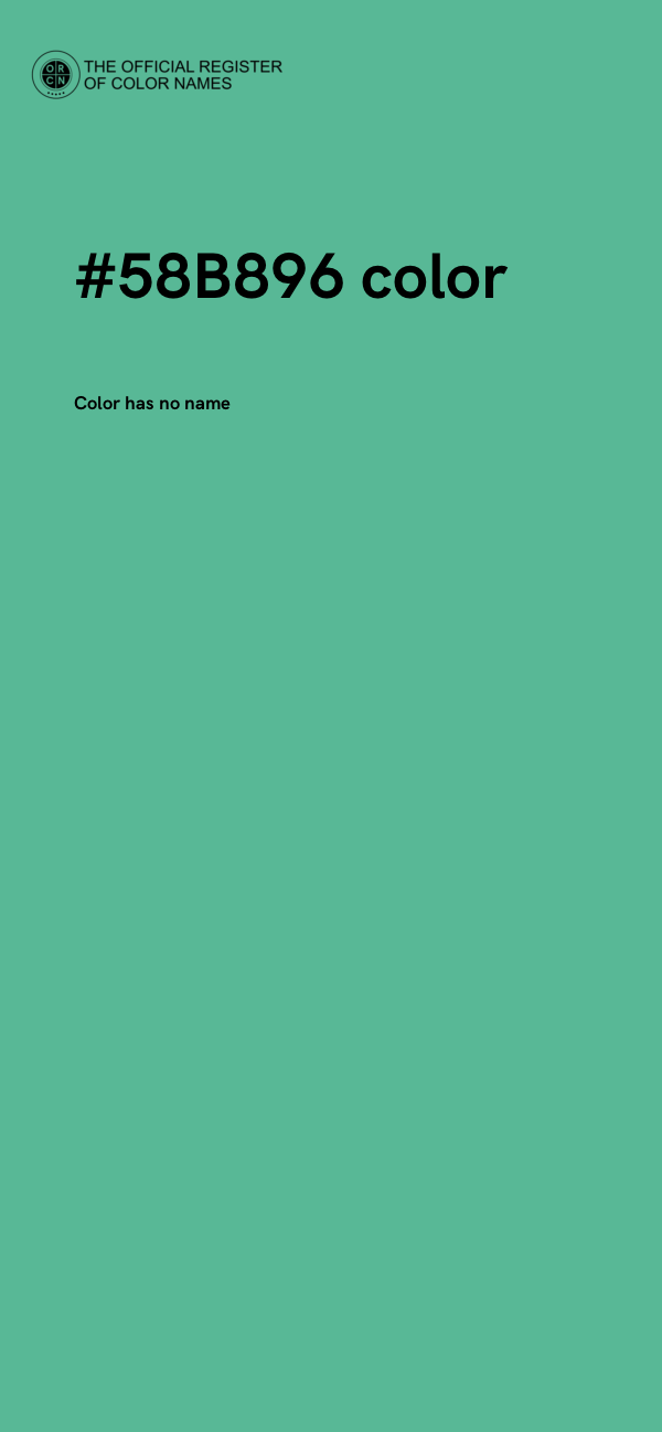 #58B896 color image