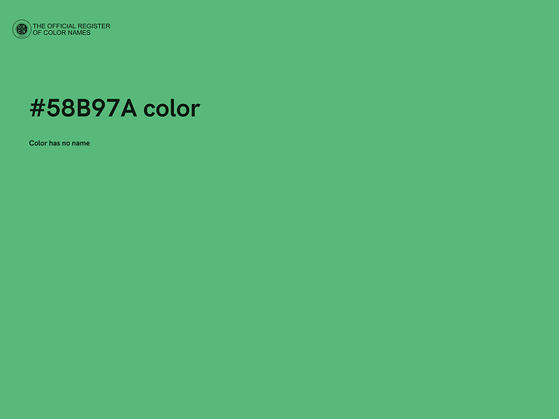 #58B97A color image