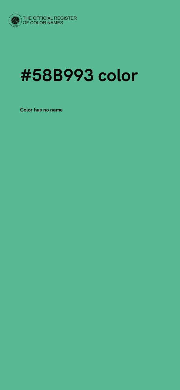 #58B993 color image