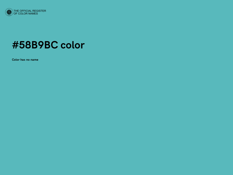 #58B9BC color image