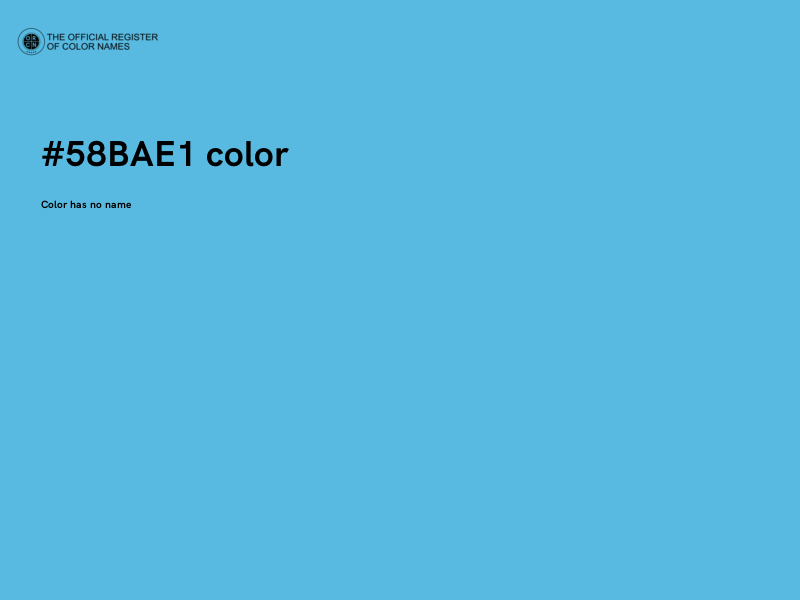 #58BAE1 color image