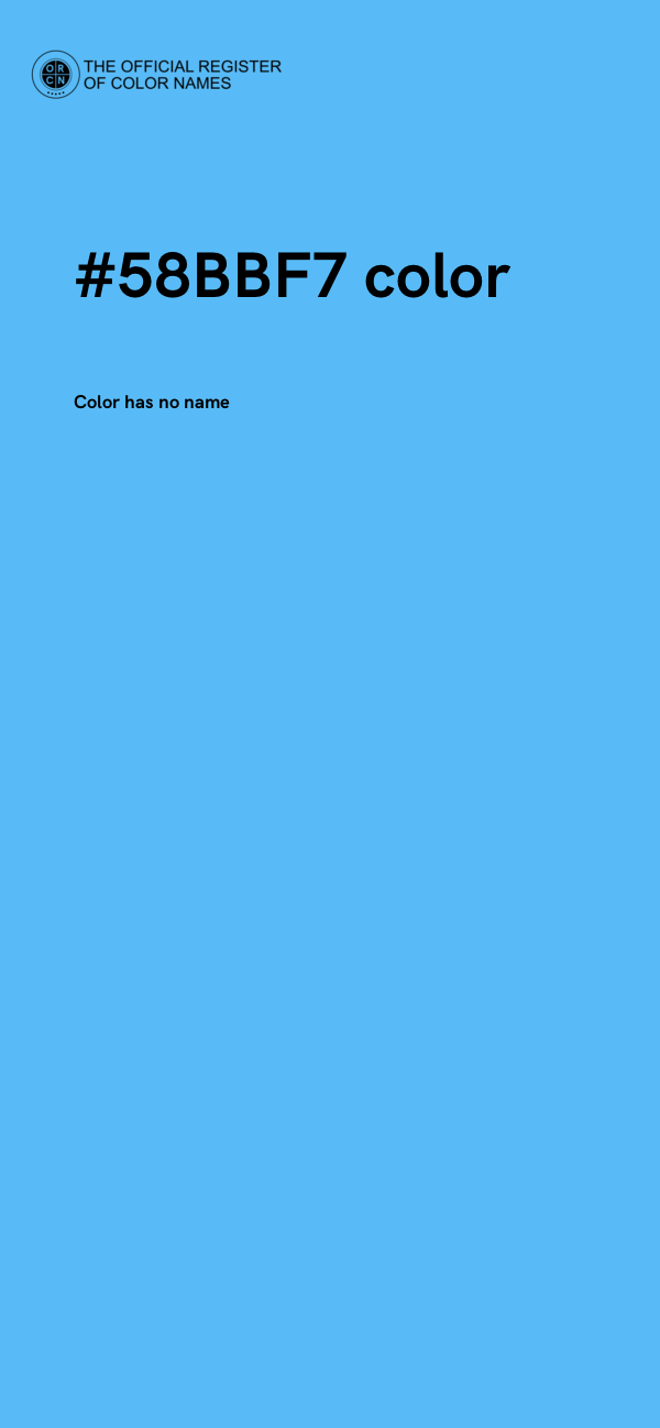 #58BBF7 color image