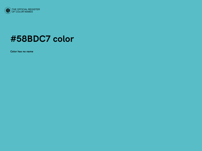 #58BDC7 color image