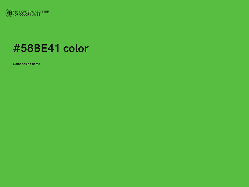 #58BE41 color image