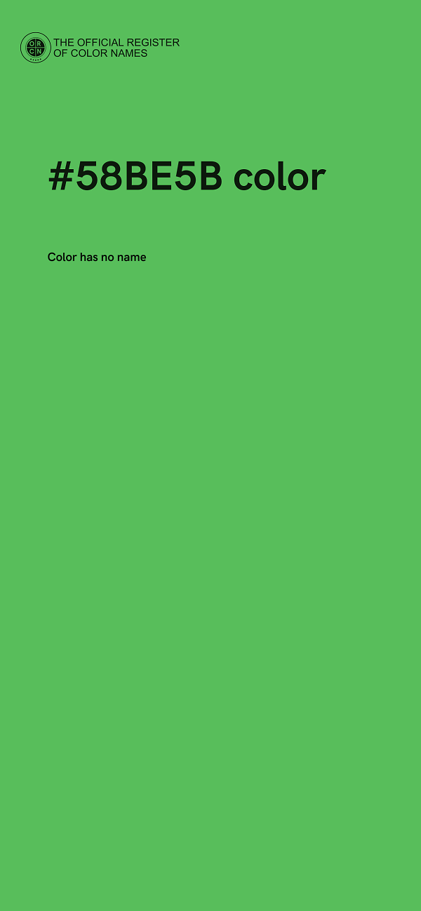 #58BE5B color image
