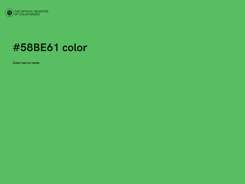 #58BE61 color image