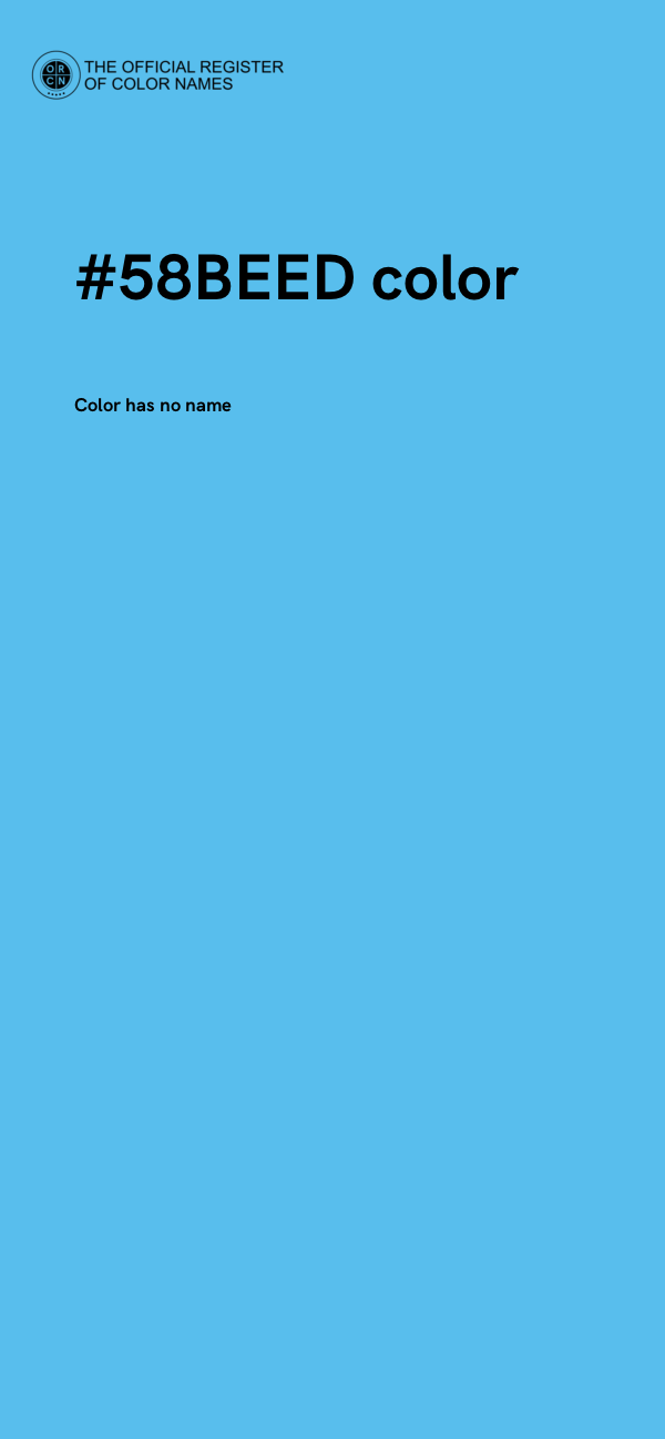 #58BEED color image
