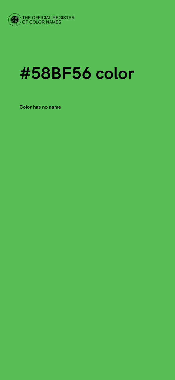 #58BF56 color image