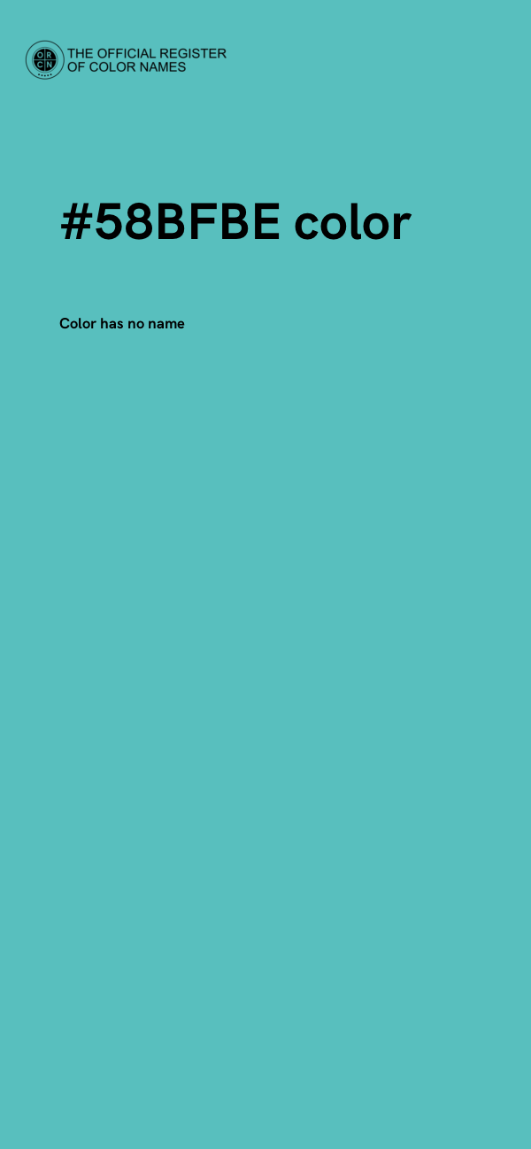 #58BFBE color image