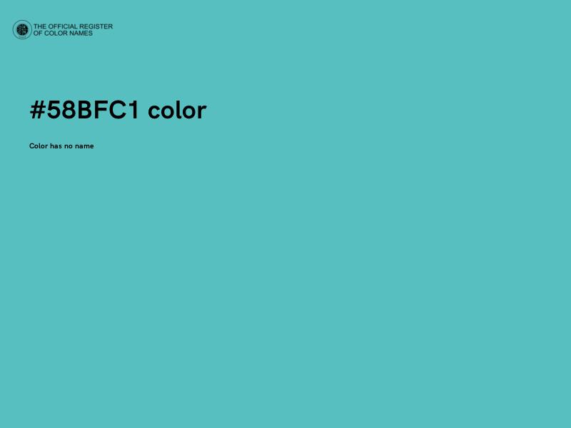 #58BFC1 color image