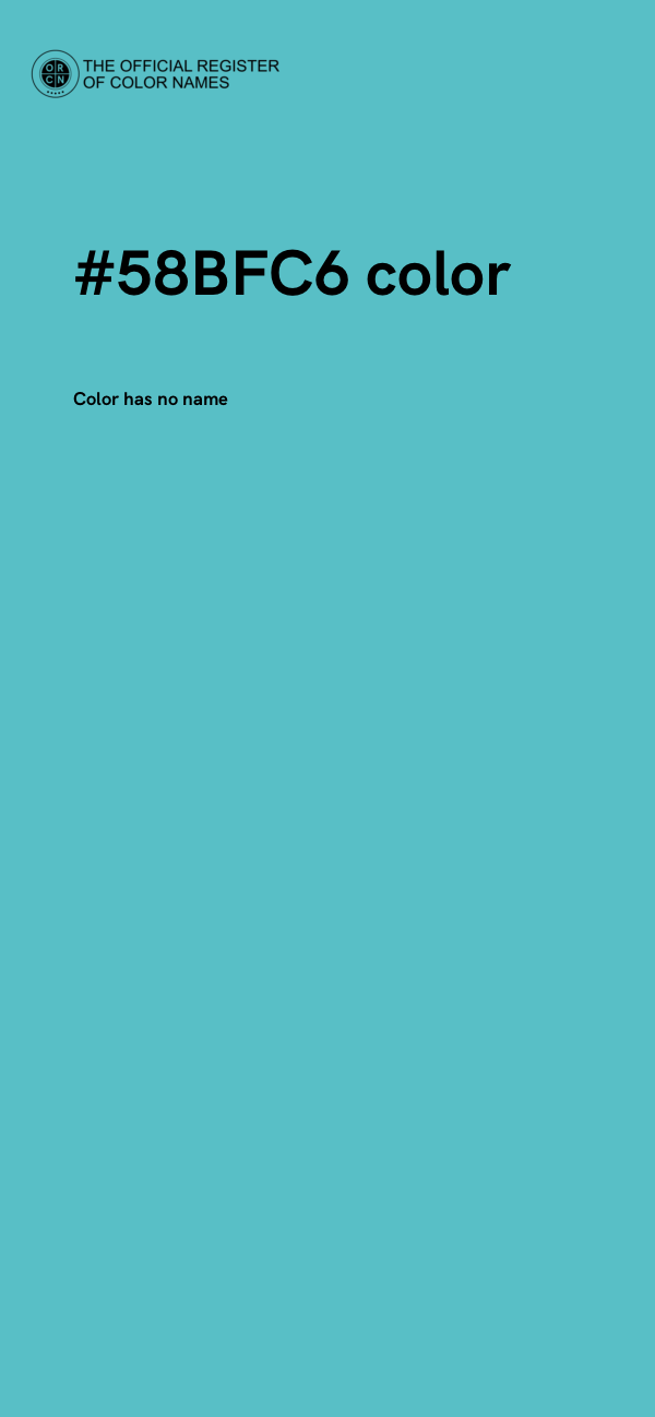#58BFC6 color image