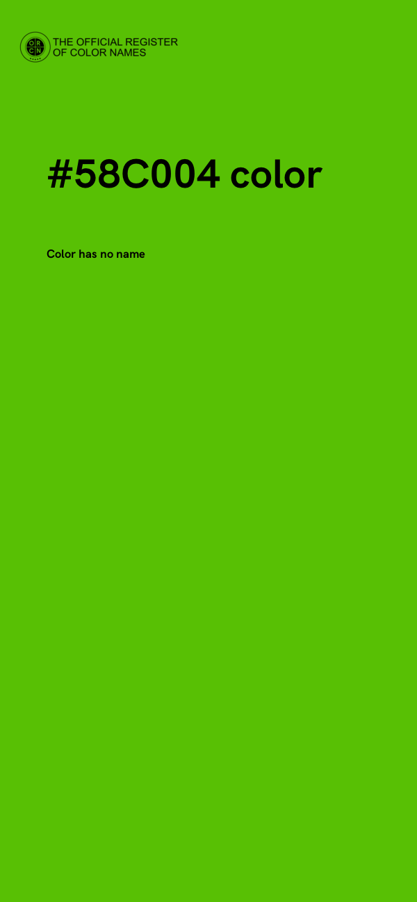 #58C004 color image