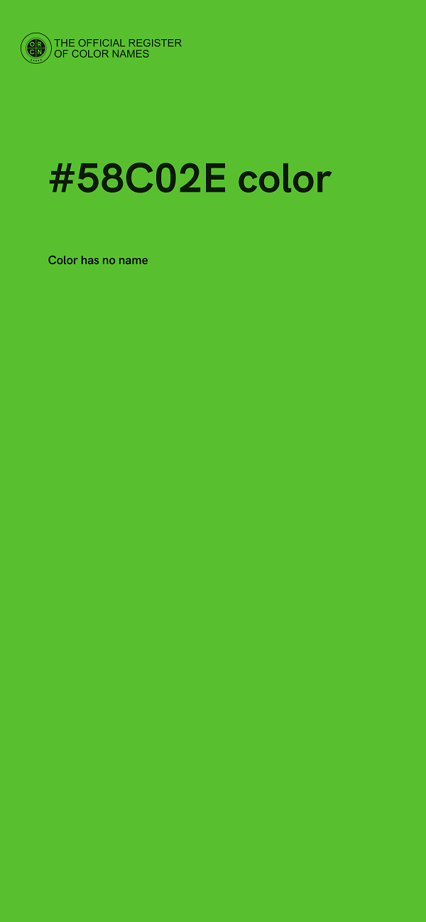 #58C02E color image