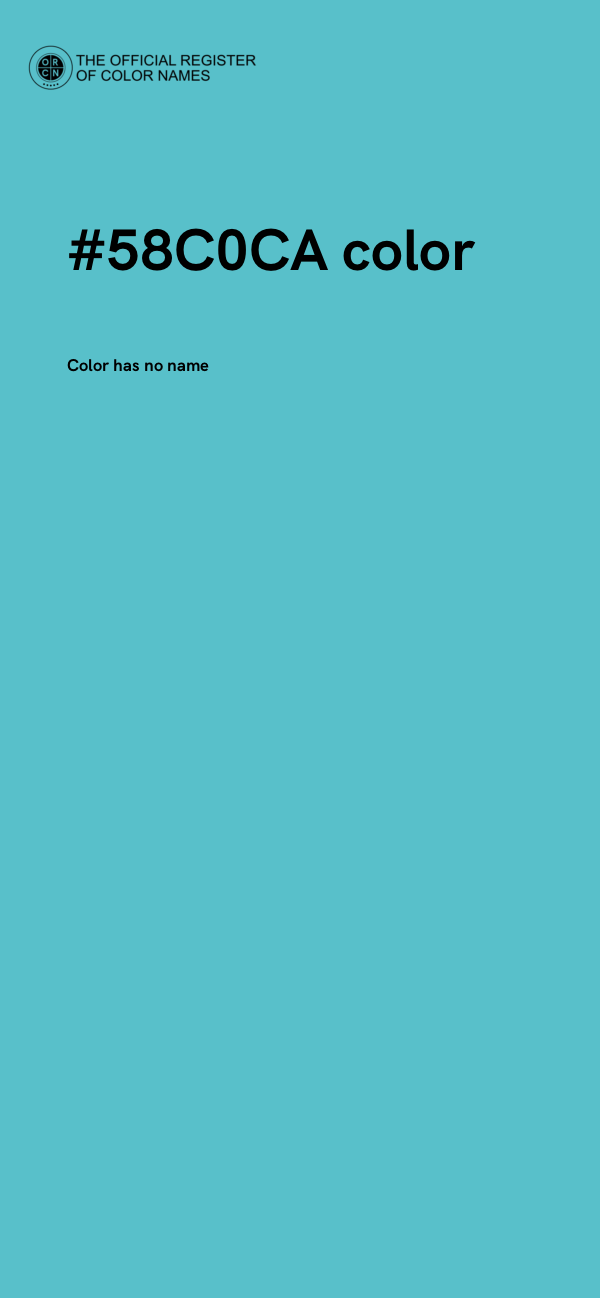 #58C0CA color image