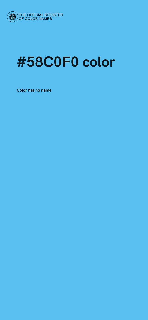 #58C0F0 color image