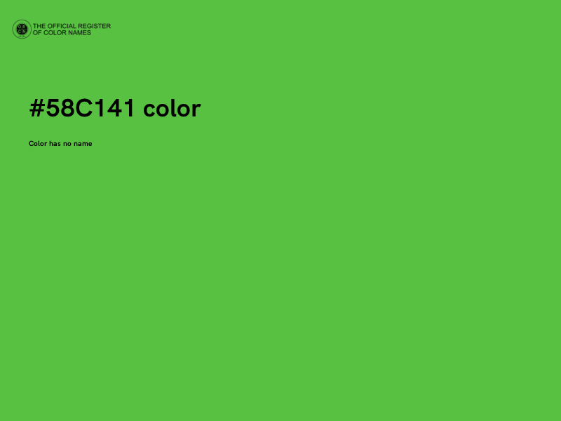 #58C141 color image