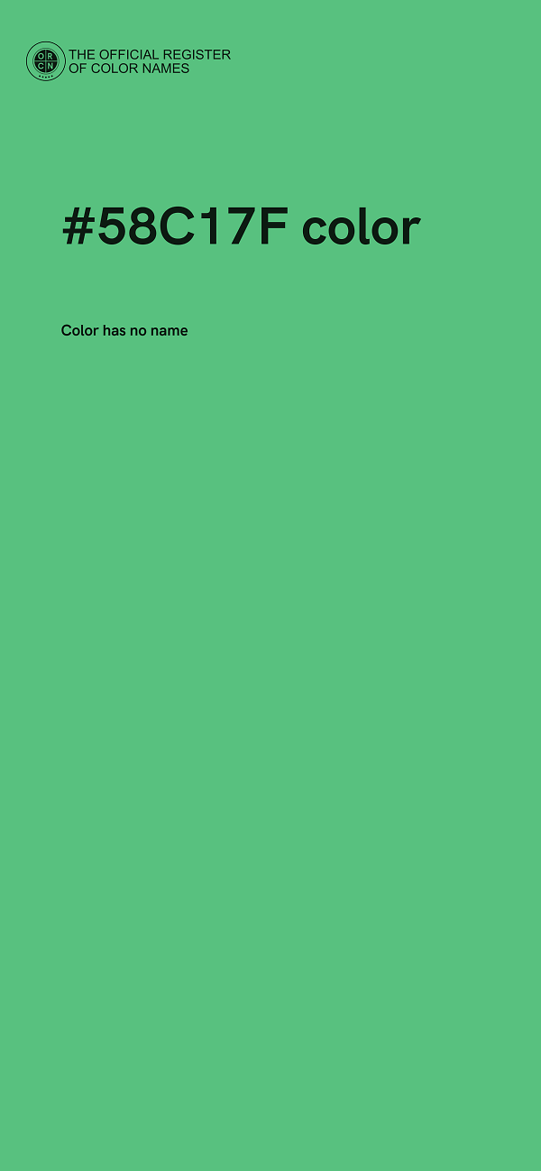 #58C17F color image
