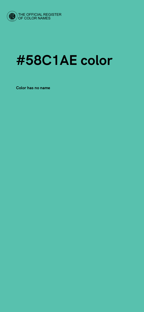 #58C1AE color image