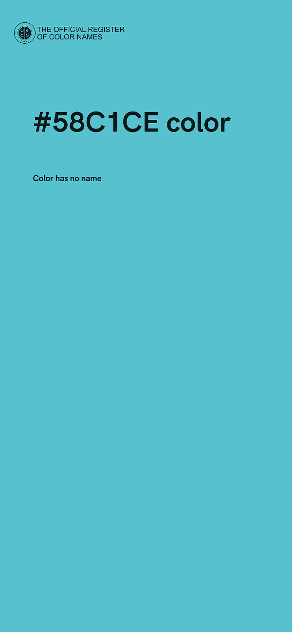 #58C1CE color image