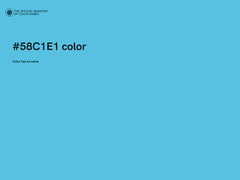 #58C1E1 color image