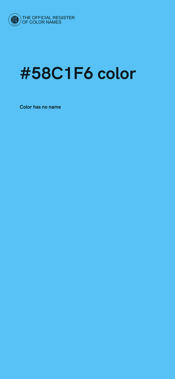 #58C1F6 color image