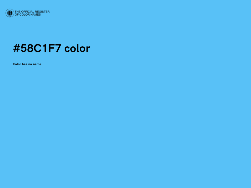 #58C1F7 color image