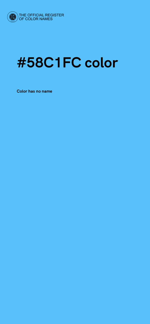 #58C1FC color image