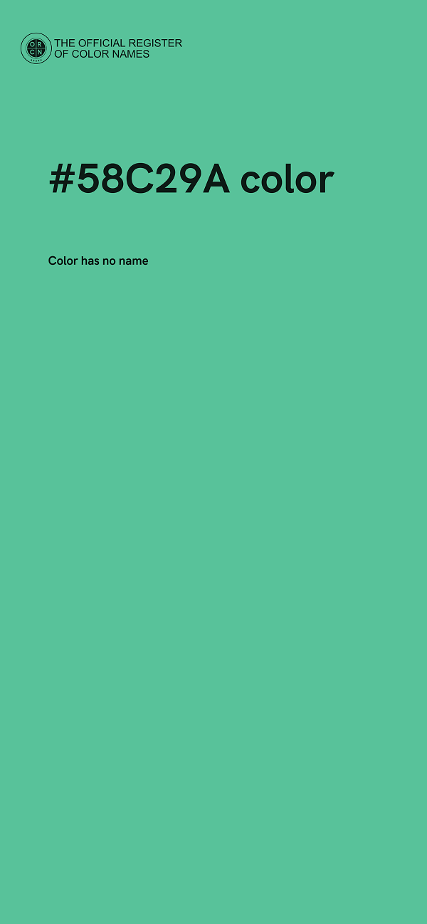#58C29A color image