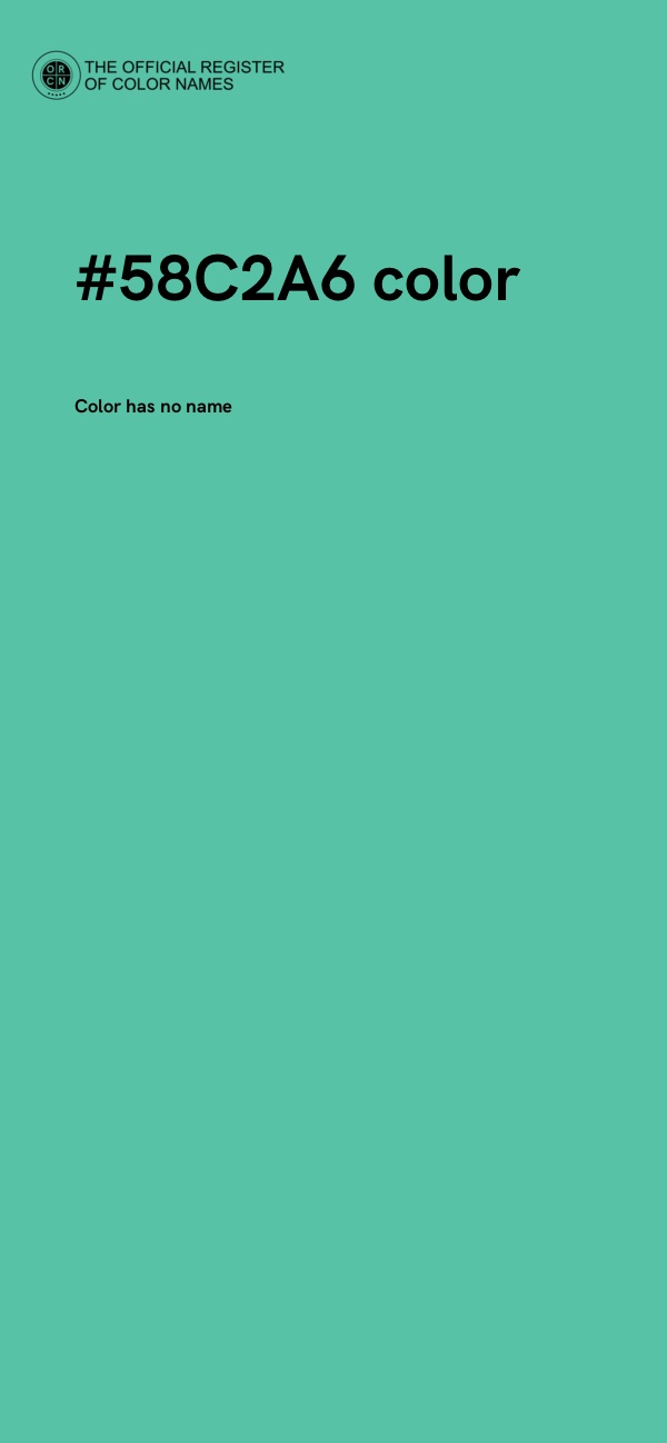 #58C2A6 color image