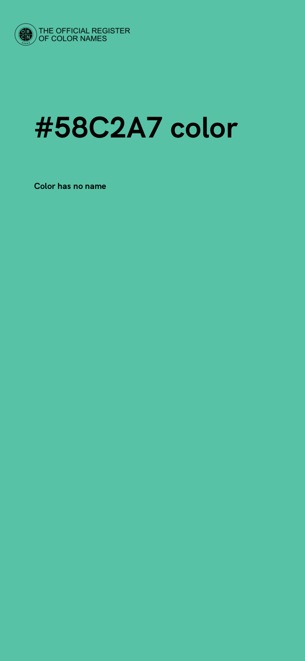 #58C2A7 color image
