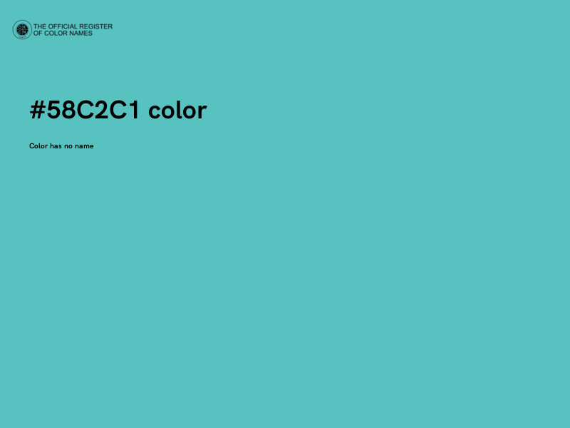 #58C2C1 color image