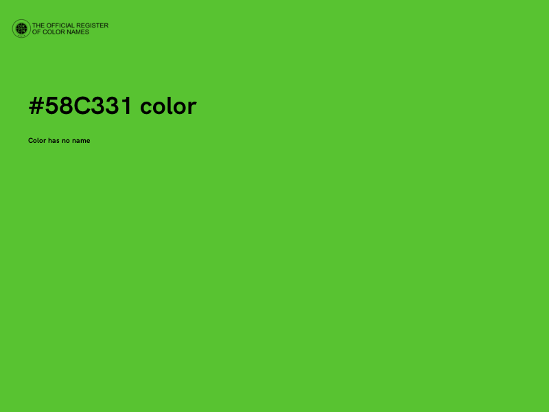 #58C331 color image