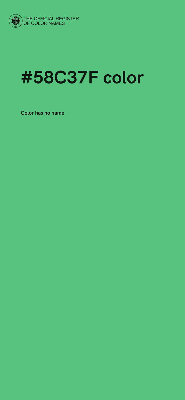 #58C37F color image