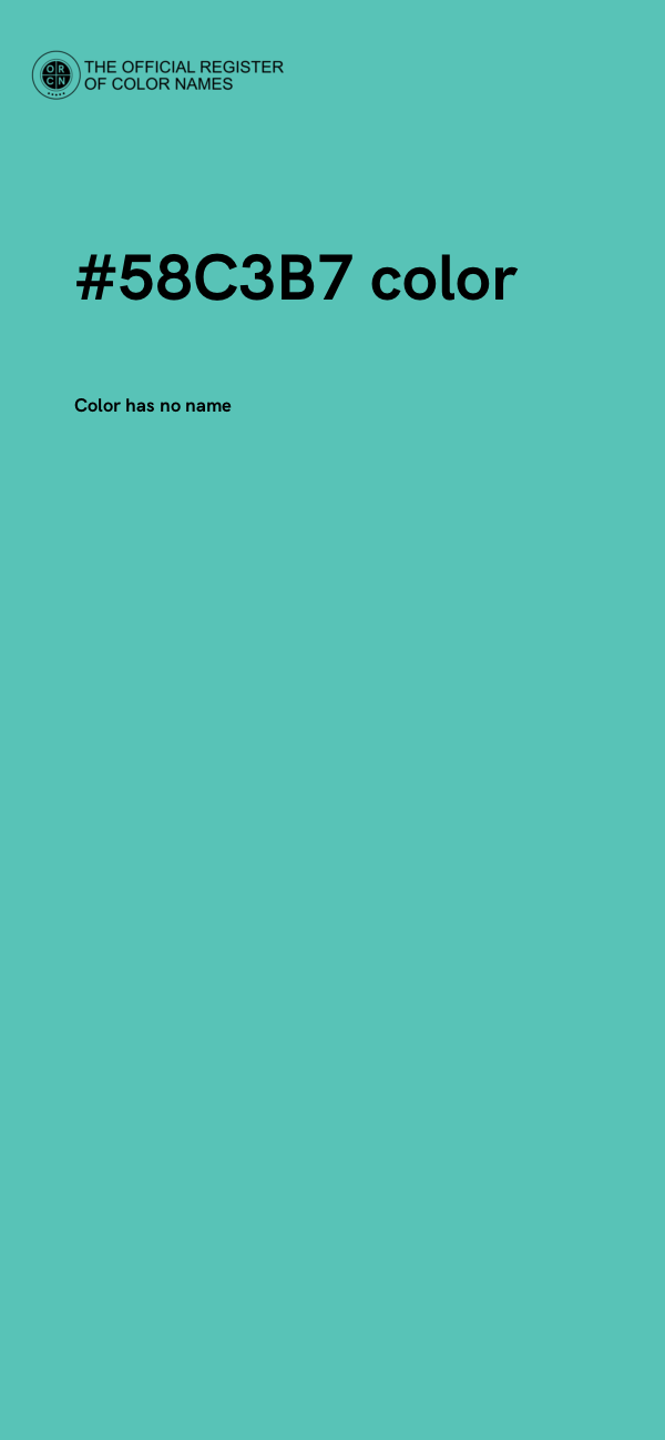 #58C3B7 color image