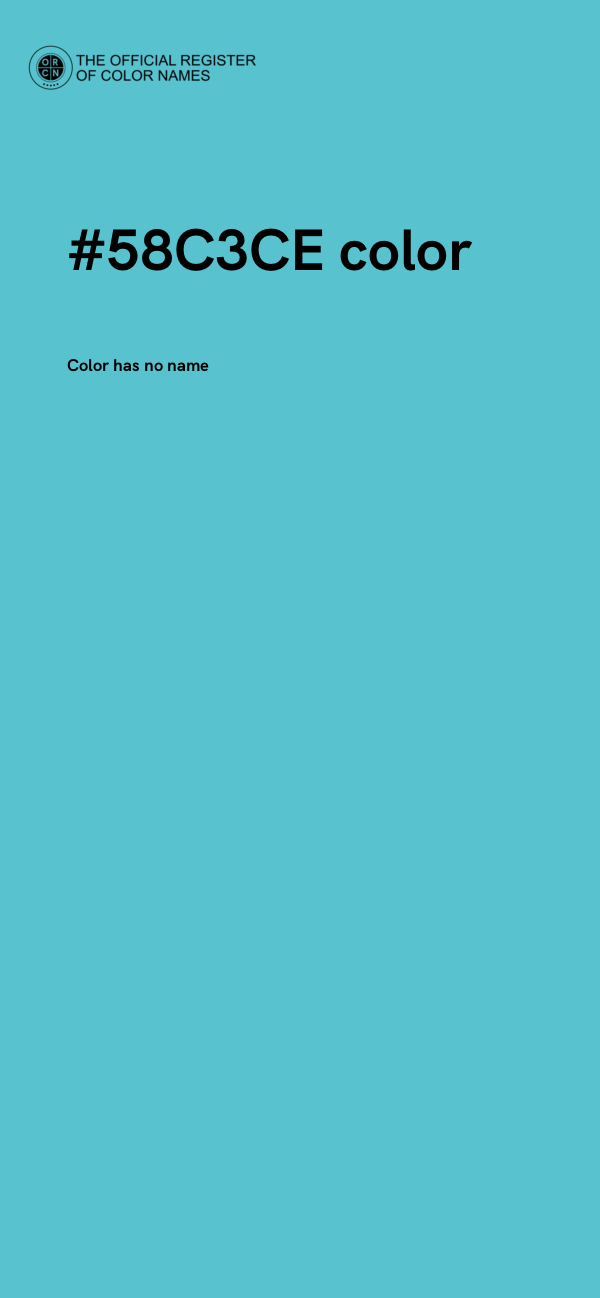 #58C3CE color image