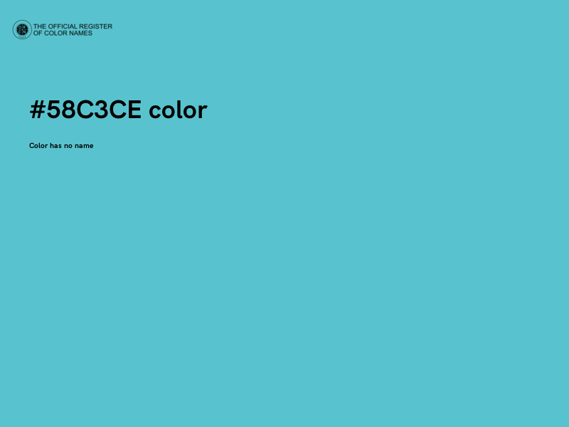 #58C3CE color image
